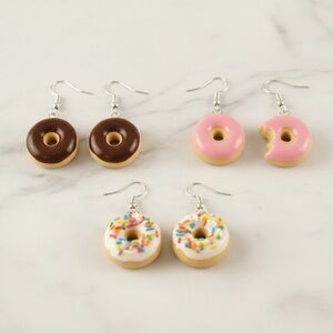 Donut - Handmade Earrings - Hypoallergenic - Various Styles